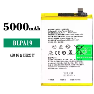 New phone battery BLPA19 for OPPO A58 4G / A38 / A79 5G