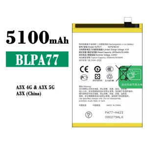 New phone battery BLPA77 for OPPO A3X 4G 5G