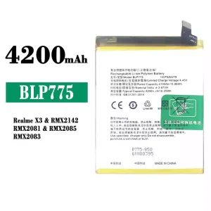 New phone battery BLP775 for OPPO Realme X3