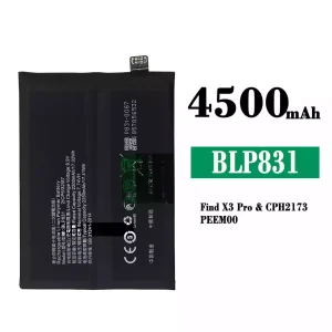 New phone battery BLP831 for OPPO Find X3 / Find X3 Pro