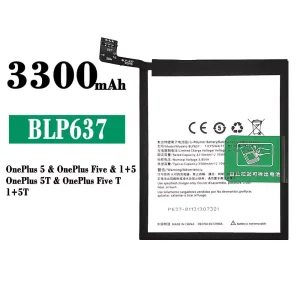 New phone battery BLP637 for OnePlus 5 / OnePlus 5T