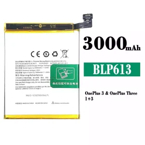 New phone battery BLP613 for OnePlus 3