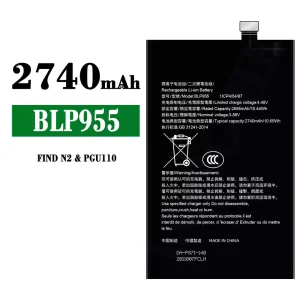 New phone battery BLP955 for OPPO FIND N2