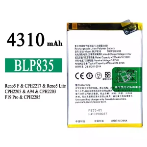 New phone battery BLP835 for OPPO Reno5 F /Reno5 Lite /F19 Pro /A94 4G