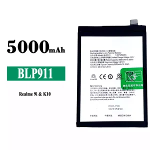 New phone battery BLP911 for OPPO Realme 9i /Realme K10 /Realme 9 Pro
