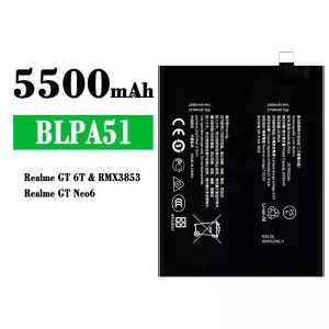 New phone battery BLPA51 for OPPO Realme GT 6T/ Realme GT Neo 6