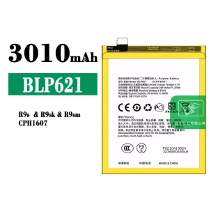 New phone battery BLP621 for OPPO R9s/R9sk/R9sm