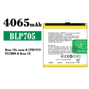 New phone battery BLP705 for OPPO Reno 10X Zoom/Reno 10