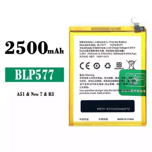 New phone battery BLP577 for OPPO A51/Neo 7 R3