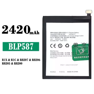 New phone battery BLP587 for OPPO R1X/R1C