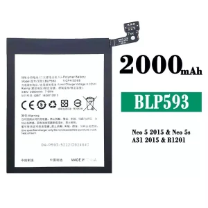 New phone battery BLP593 for OPPO Neo 5 2015/Neo 5s/A31 2015