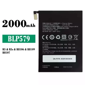 New phone battery BLP579 for OPPO R5/R5s