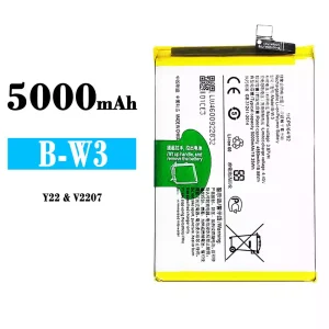 New phone battery B-W3 for VIVO Y22
