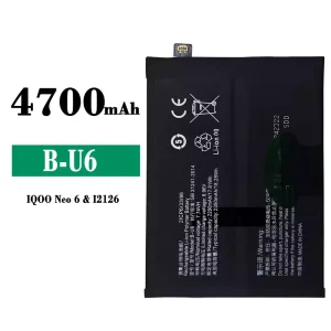 New phone battery B-U6 for VIVO iQOO Neo6