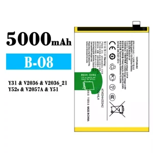 New phone battery B-O8 for VIVO Y31/Y52s/Y51