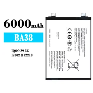 New phone battery BA38 for VIVO IQOO Z9 5G