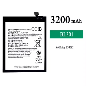 New phone battery BL301 for Lenovo K6 Enjoy
