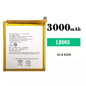 New phone battery LB003 for Lenovo K5/K350T