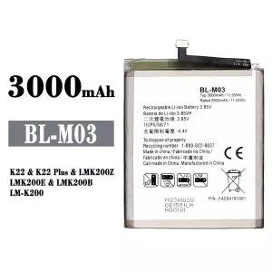 New phone battery BL-M03 for LG K22 / K22 Plus