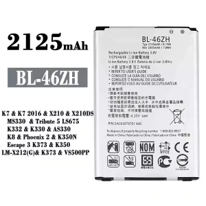 New phone battery BL-46ZH for LG K7 2016 / K8 / Phoenix 2