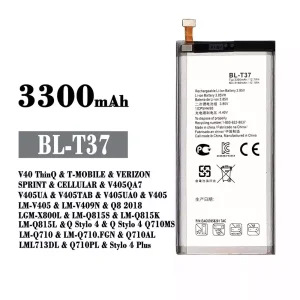 New phone battery BL-T37 for LG V40 ThinQ / Q8 2018 / Q Stylo 4 / Stylo 4 Plus