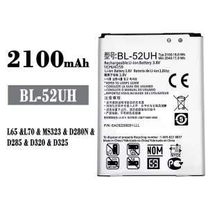 New phone battery BL-52UH for LG L65/L70