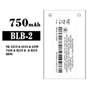New phone battery BLB-2 for Nokia NK 5210/6510/6590/7650/8210/8310/8890