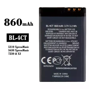 New phone battery BL-4CT for Nokia 5310 Xpress Music/5630 Xpress Music/7230