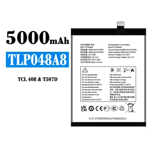 New phone battery TLP048A8 for Alcatel TCL 408/T507D