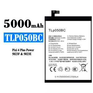 New phone battery TLP050BC for Alcatel Pixi 4 Plus Power