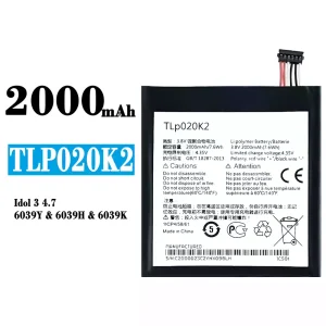 New phone battery TLP020K2 for Alcatel One Touch Idol 3 4.7