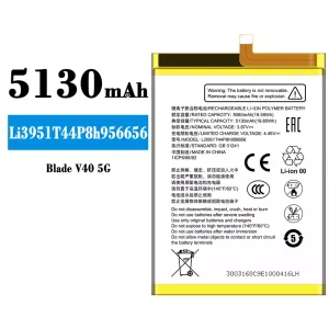 New phone battery Li3951T44P8h956656 for ZTE Blade V40 5G
