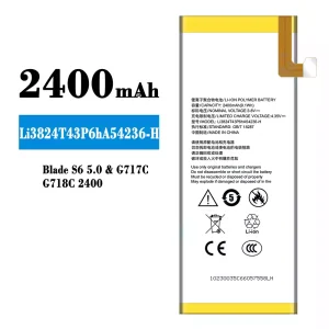 New phone battery Li3824T43P6hA54236-H for ZTE Blade S6 5.0