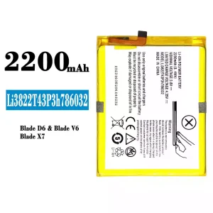 New phone battery Li3822T43P3h786032 for ZTE Blade D6/Blade V6/Blade X7