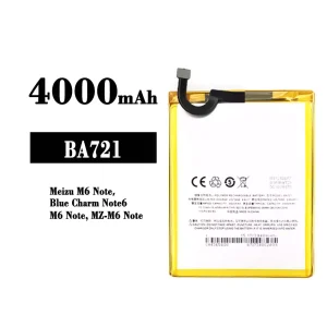 New phone battery BA721 for Meizu M6/Blue Charm Note 6