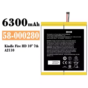 New phone battery 58-000280 for Amazon Kindle Fire HD 10" 7th/A2110