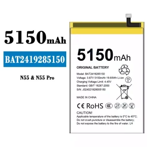 New phone battery BAT2419285150 for Doogee N55/N55 Pro