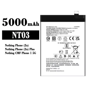 New phone battery NT03 for Nothing Phone 1 5G/2a/2a Plus