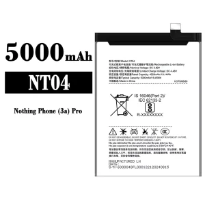 New phone battery NT04 for Nothing Phone 3a Pro