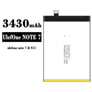 New phone battery ulefone note 7 for ulefone note S11