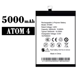 New phone battery ATOM 4 for SYMPHONY