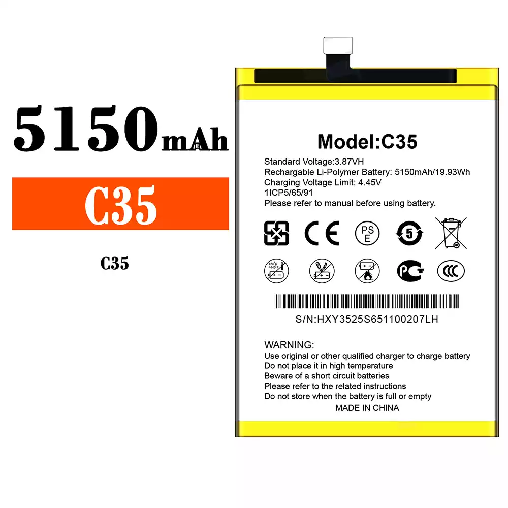 New phone battery for Oukitel C35