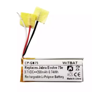 Bluetooth Headphone battery for Jabra HSC100W,Evolve 75e,AHB621333H