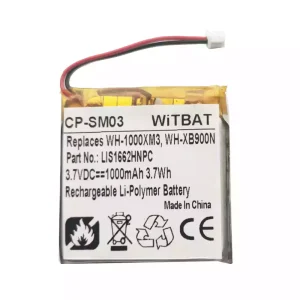 Bluetooth Headphone battery for Sony WH-1000XM4,WH-1000XM3,WH-XB900N,WH-CH710N/B,1588-0911,WH-H910N
