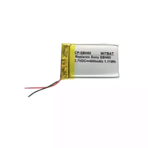 Bluetooth Headphone battery for Sony SBH60