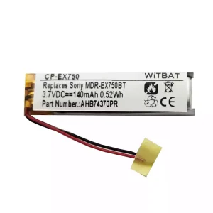 Bluetooth Headphone battery for AHB74370PR,AHB74370PO