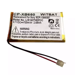 Bluetooth Headphone battery for Sony LIS1427HEPCC US343450E,1-756-920-32,ZU10192-16005