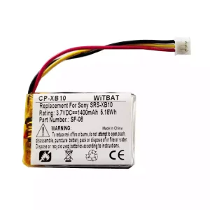 Bluetooth speaker battery for Sony SRS-XB100,SRS-XB10,SRS-XB12,WH-L600,Logitech S100