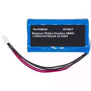 Bluetooth speaker battery for Philips ShoqBox SB500