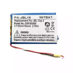 Bluetooth speaker battery for JBL Clip 2,P044052 GSP383555